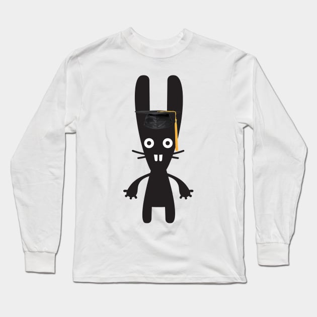 Student bunny Long Sleeve T-Shirt by Molenusaczech